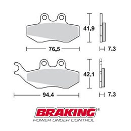 PASTILLAS FRENO SINTERIZADAS BRAKING 770CM33