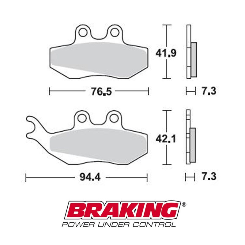 PASTILLAS FRENO SINTERIZADAS BRAKING 770CM33