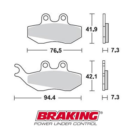 PASTILLAS FRENO SINTERIZADAS BRAKING 770CM33