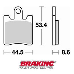 PASTILLAS FRENO SINTERIZADAS BRAKING 830CM33