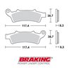 PASTILLAS FRENO SINTERIZADAS BRAKING 853CM33