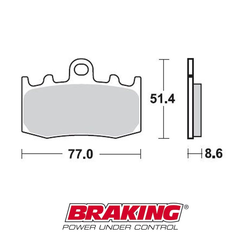 PASTILLAS FRENO SINTERIZADAS BRAKING 892CM55