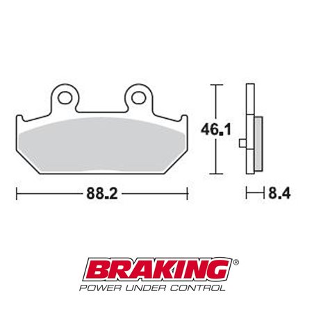 PASTILLAS FRENO SINTERIZADAS BRAKING 896CM33