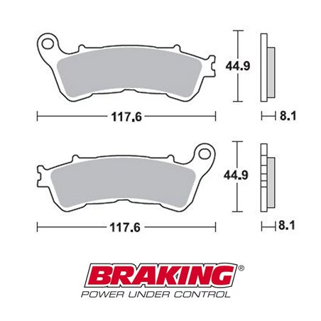 PASTILLAS FRENO SINTERIZADAS BRAKING 910CM55