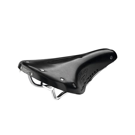 SILLÍN BROOKS B17 CARVED CORTO (NEGRO)