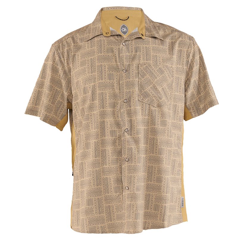 CAMISA CLUB RIDE DETOUR (KHAKI/TREAD PRINT)