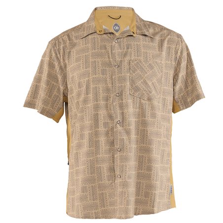 CAMISA CLUB RIDE DETOUR (KHAKI/TREAD PRINT)