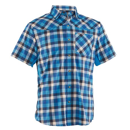 CAMISA CLUB RIDE NEW WEST (AZUL/BLANCO)