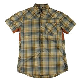 CAMISA CLUB RIDE NEW WEST (KHAKI/A CUADROS)