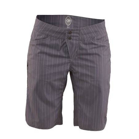 PANTALONES CORTOS CHICA CLUB RIDE SAVVY (ARTISAN GREY/PINSTRIPE)