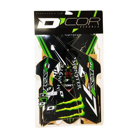 KIT ADHESIVOS D'COR MONSTER ENERGY KAWASAKI KX 250 F (2013-2014)