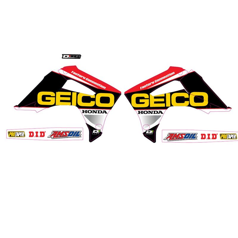 KIT ADHESIVOS D'COR VISUALS EQUIPO GEICO HONDA