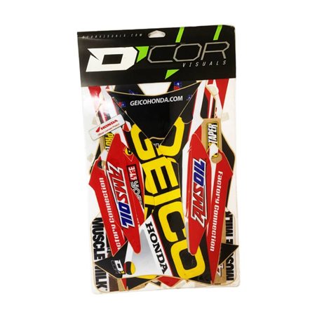 KIT ADHESIVOS D'COR VISUALS EQUIPO GEICO HONDA CRF 250 (2014)