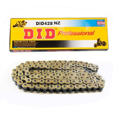 CADENA DID 428 NZ NEGRO/ORO (136 PASOS)