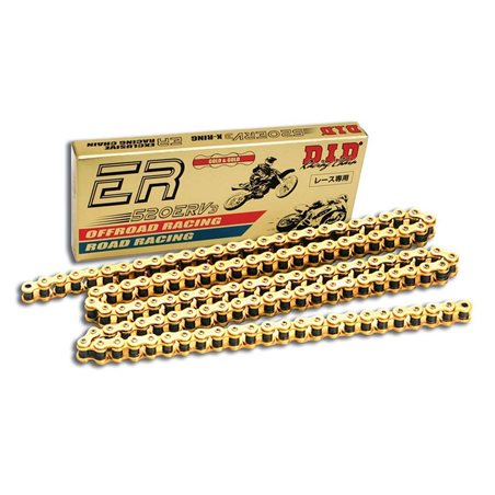CADENA DID 520 ERV 3 X-RING DORADA (114 PASOS)