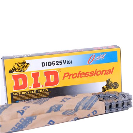 CADENA DID 525 V O-RING CHAIN (112 PASOS)
