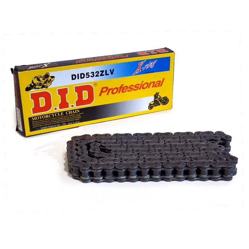 CADENA DID 532 ZLV X-RING NEGRA (110 PASOS)