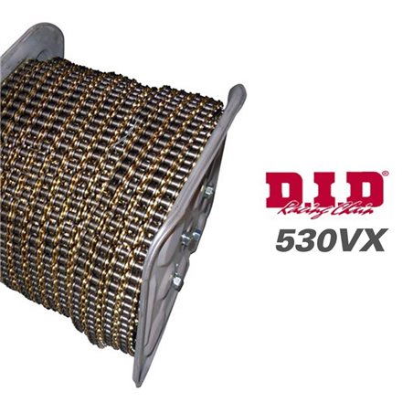ROLLO CADENA 530 VX2  X-RING NEGRO/ORO (1920 PASOS)