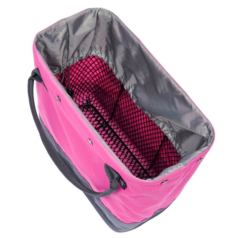 BOLSA DOM TBASKET CON CANASTILLA Y HOOKII (ROSA/GRIS)