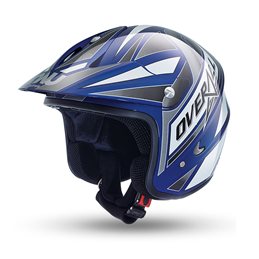 CASCO TRIAL NAU N400 OVERALL (NEGRO/AZUL)