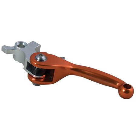 MANETA EMBRAGUE RTECH IRROMPIBLE FORJADA PARA BOMBA BREMBO (NARANJA)
