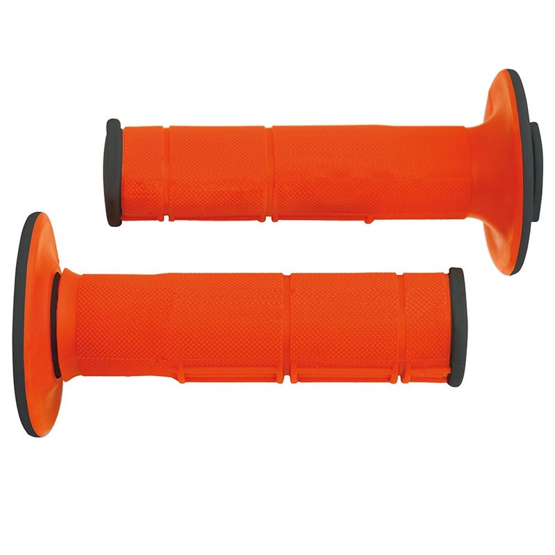 PUÑOS RTECH RACING DOBLE INYECCION (NARANJA/118 MM)