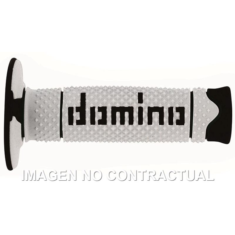 Puños Moto DSH OFF Road Blanco - Negro Cerrados D 22 mm L 120 mm Puños Moto DSH OFF Road Blanco - Negro Cerrados D 22 mm L 120 mm
