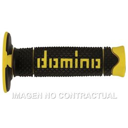 Puños Moto DSH OFF Road Negro - Amarillo Cerrados D 22 mm L 120 mm