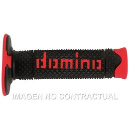 Puños Moto DSH OFF Road Negro - Rojo Cerrados D 22 mm L 120 mm