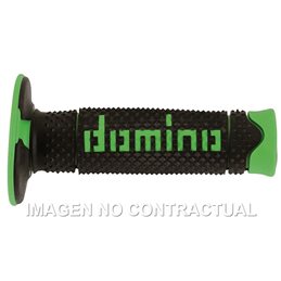 Puños Moto DSH OFF Road Negro - Verde Cerrados D 22 mm L 120 mm