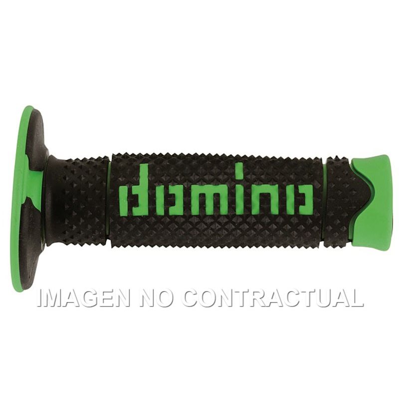 Puños Moto DSH OFF Road Negro - Verde Cerrados D 22 mm L 120 mm