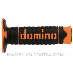 Puños Moto DSH OFF-road Negro - Naranja Cerrados D 22 mm L 120 mm