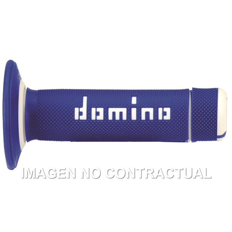 Puños Moto OFF Road Azul - Blanco Cerrados D 22 mm L 118 mm Puños Moto OFF Road Azul - Blanco Cerrados D 22 mm L 118 mm