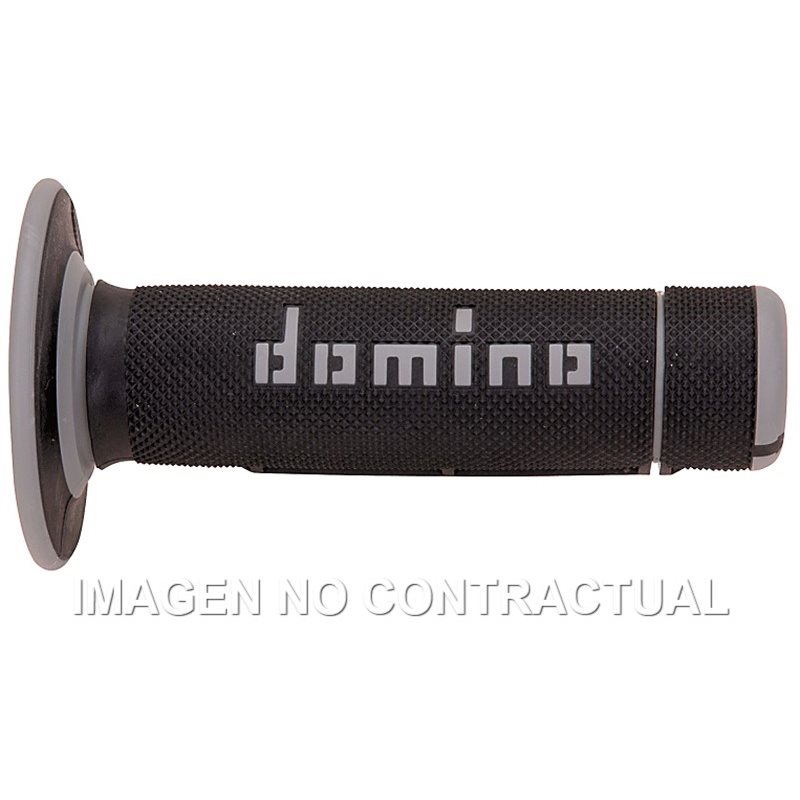 Puños Moto OFF Road Negro - Gris Cerrados D 22 mm L 118 mm