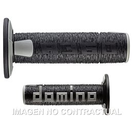 Puños Moto OFF Road RPS Negro - Gris Cerrados D 22 mm L 120 mm