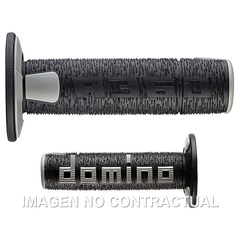 Puños Moto OFF Road RPS Negro - Gris Cerrados D 22 mm L 120 mm