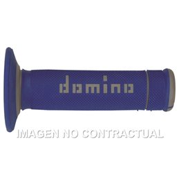 Puños Moto OFF Road X-Treme Azul - Gris Cerrados D 22 mm L 118 mm