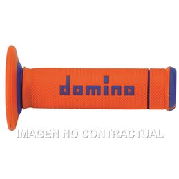 Puños Moto OFF Road X-Treme Naranja - Azul Cerrados D 22 mm L 118 mm