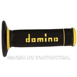 Puños Moto OFF Road X-Treme Negro - Amarillo Cerrados D 22 mm L 118 mm