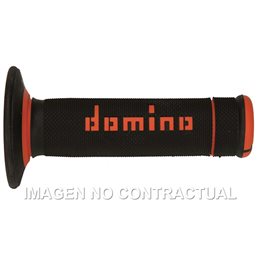 Puños Moto OFF Road X-Treme Negro - Naranja Cerrados D 22 mm L 118 mm