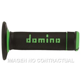 Puños Moto OFF Road X-Treme Negro - Verde Cerrados D 22 mm L 118 mm
