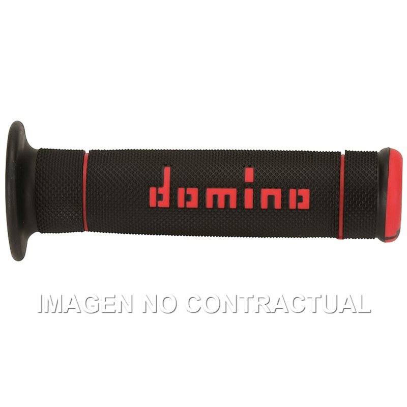 Puños Moto Trial Negro - Rojo Cerrados D 22 mm L 125 mm Puños Moto Trial Negro - Rojo Cerrados D 22 mm L 125 mm