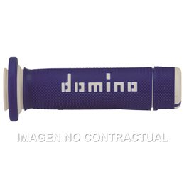 Puños Domino ATV Azul - Blanco Cerrados
