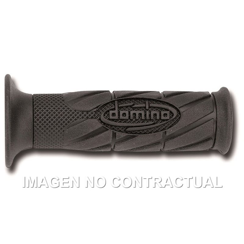 Puños Moto Carretera con Logo Negros Cerrados D 22 mm L 120 mm