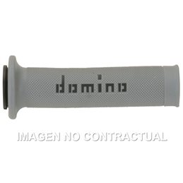 Puños Moto Carretera Gris - Negro Abiertos D 22 mm L 120-125 mm