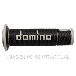 Puños Moto Carretera Racing Negro/Gris Abiertos D 22 mm L 120 mm