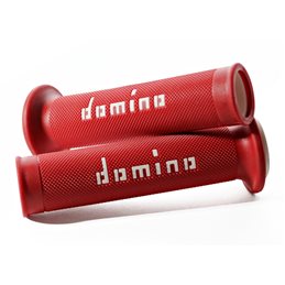 Puños Moto Carretera rojo y blanco