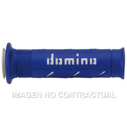Puños Moto XM2 Super soft Azul - Blanco Abiertos D 22 mm L 120-125 mm