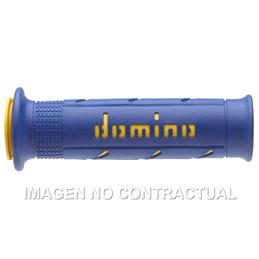 Puños Moto XM2 Super soft Azul / amarillo Abiertos D 22 mm L 120-125 mm