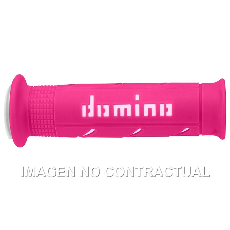 Puños Moto XM2 Super Soft Fucsia/Blanco Abiertos D 22 mm L 120-125 mm
